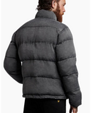 Men's Grey Lyle & Scott Faded Funnelled Puffer Jacket