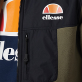 Ellesse Mens Drago Hooded Fleece Jacket Khaki