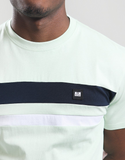 Weekend Offender Golding T-Shirt Pale Mint/Navy/White