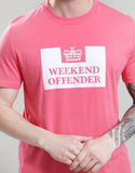 Weekend Offender McMoney T-Shirt Rose/White