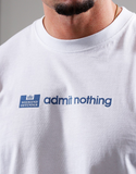 Weekend Offender Admit Nothing T-Shirt White/Cadet Blue