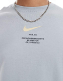 Nike Club Swoosh graphic t-shirt in light grey