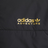 adidas Originals Junior Adventure Colourblock Padded Hooded Jacket Black/Active Gold