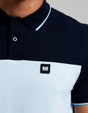 Weekend Offender Lario Polo Shirt Pale Blue/Navy