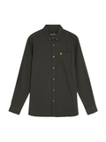 Lyle & Scott Grey Plain Flannel Shirt