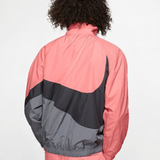 Nike Large logo Windbreaker Jacket Black Gray Pink