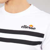Ellesse Mens Squalius Retro Stripe T-Shirt White