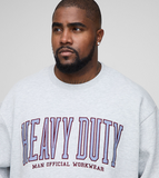 boohooMAN  Heavy Duty Varsity Oversized Sweatshirt