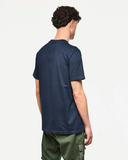 Weekend Offender Wyndham Graphic T-shirt in navy blue