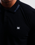 Weekend Offender Colo Polo Shirt Black/Cadet Blue