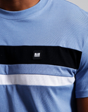 Weekend Offender Golding T-Shirt Cadet Blue/Black/White