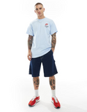 Nike Swoosh graphic back print t-shirt in blue