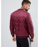 adidas Originals Quilted Superstar Jacket In Red