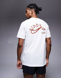 Nike Running Giddy Up back print T-shirt in white