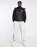 The North Face Himalayan insulated synthetic anorak jacket in black