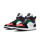 Air Jordan 1 Mid SE 'Black White Multi-Color Women's