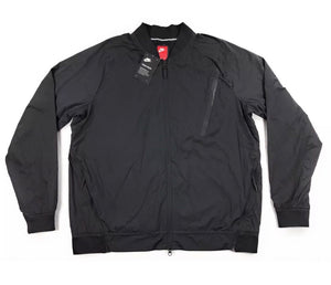 Nike tech Black Hypermesh Varsity Jacket