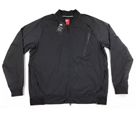Nike tech Black Hypermesh Varsity Jacket