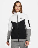 NIKE TECH FLEECE WINDRUNNER HOODIE "BLACK-WHITE"