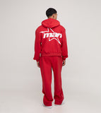 Oversized Boxy Official Flower Graphic Zip Through Hooded Tracksuit