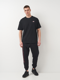Men's long cotton T-shirt M90 Sneaker Patch  Black