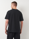 Men's long cotton T-shirt M90 Sneaker Patch  Black