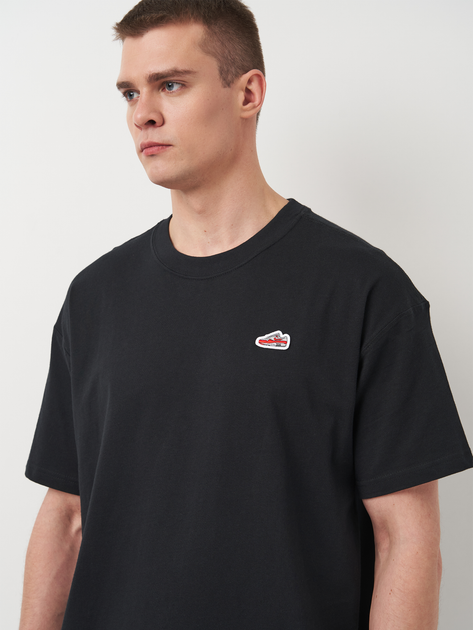 Men's long cotton T-shirt M90 Sneaker Patch  Black