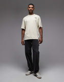 The North Face Food Fun backprint t-shirt in beige.