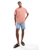 Brave Soul Acid wash oversized t-shirt in pink.