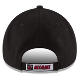Men's Miami Heat New Era Black Official Team Color 9FORTY Adjustable Hat
