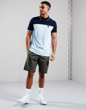 Weekend Offender Lario Polo Shirt Pale Blue/Navy
