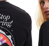 The North Face Never Stop unisex backprint t-shirt in black