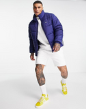 adidas Originals padded stand jacket in navy