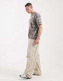 Hollister heavyweight boxy t-shirt in camo print