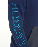 Lacoste Men's Navy Blue Motion Reflective Animation 1/2 Zip Pullover Hoodie
