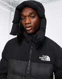 The North Face Himalayan insulated synthetic anorak jacket in black