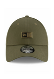 New Era 9forty metal badge logo cap in khaki