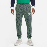 Nigeria Fleece Bottoms - Green/Dark Blue/White
