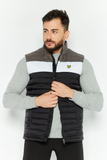 Lyle & Scott Men Colorblocked Puffer Vest, Grey