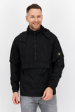 Lyle & Scott Men Hooded Brand Logo Long Sleeves Zip Jacket, Black