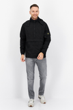 Lyle & Scott Men Hooded Brand Logo Long Sleeves Zip Jacket, Black