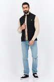 LYLE & SCOTT CHECK QUILT BACK FLEECE GILET