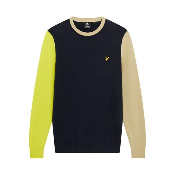 Lyle and Scott Contrast Crew Sweater Mens