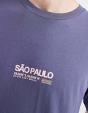 Jack & Jones oversized t-shirt with brazil backprint in dark blue.