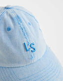 Levi's LS monogram logo cap in washed blue