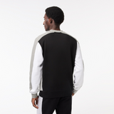 SWEATSHIRT JOGGER LACOSTE COLOR-BLOCK EN MOLLETON GRATTÉ