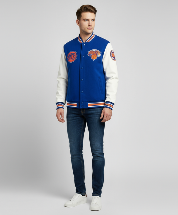NBA X Primark New York Knicks Varsity Jacket
