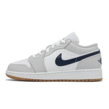 Jordan 1 Low White Neutral Grey Gum Midnight Navy