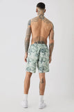 TALL KHAKI CAMO PRINTED SWIM SHORTS