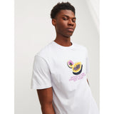 Jack and Jones Men's Regular Fit Printed Graphic T-Shirt